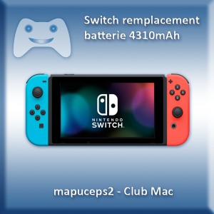 Nintendo Switch. Remplacement batterie