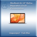 MacBook Air Retina 13" A1932 - Réparation circuit d'alimentation